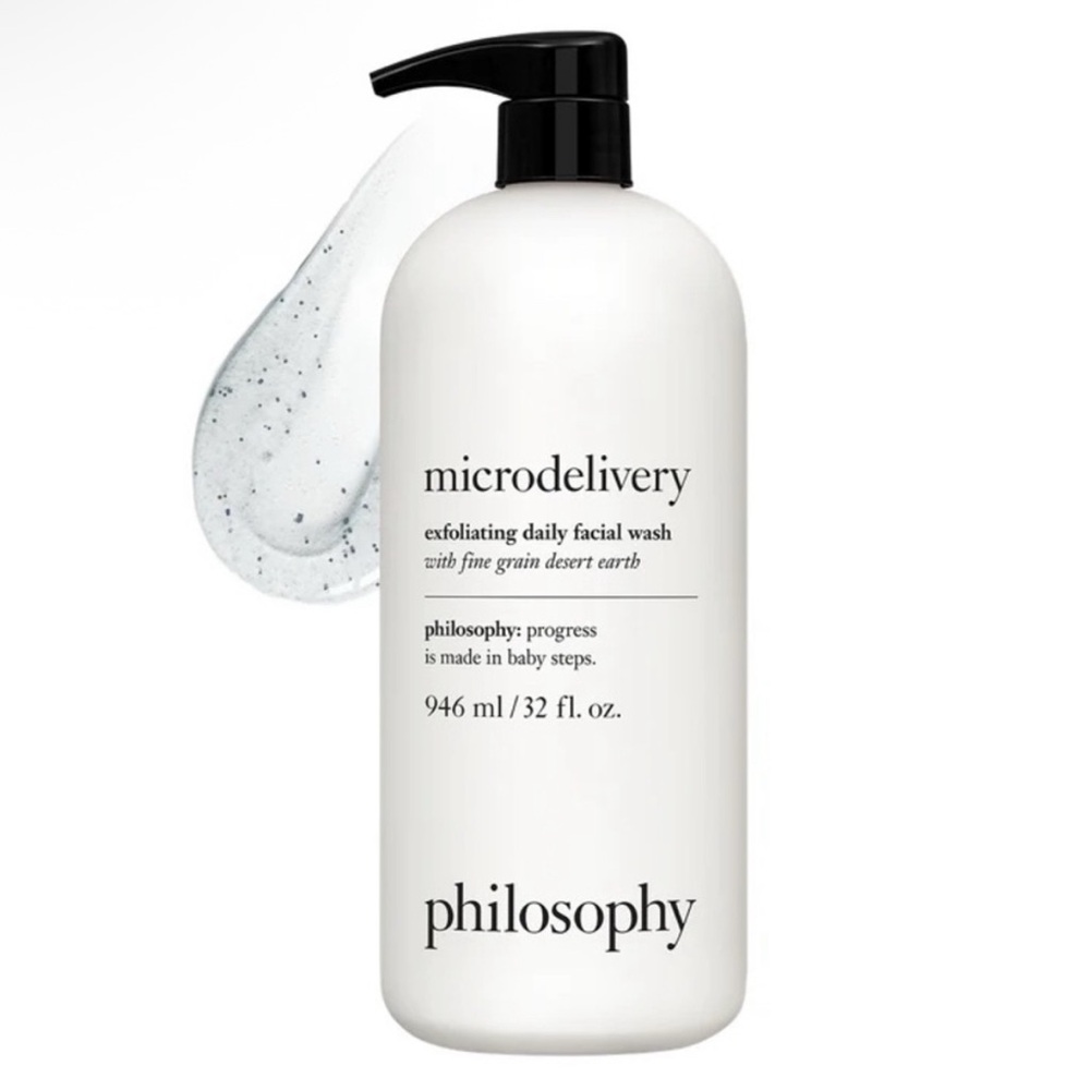 Philosophy Microdelivery Exfoliating Daily Facial Wash- vegan,gentle JUMBO 32 oz